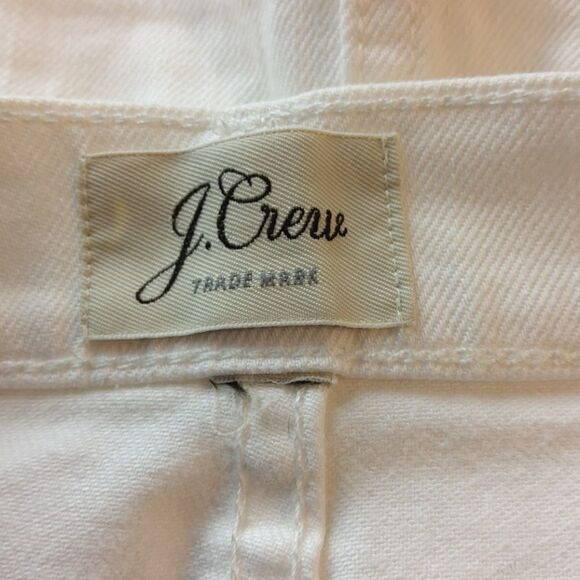J.Crew raw edge hem White denim skirt (size 36x18) - Picture 8 of 8